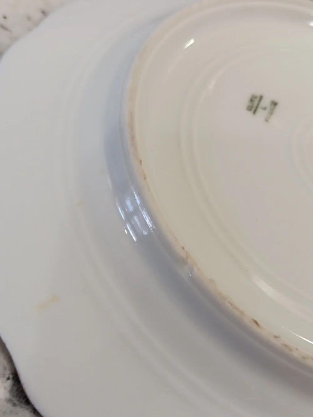 Vintage Limoges France Dessert Plate with Pink Floral Pattern and Gold Trim